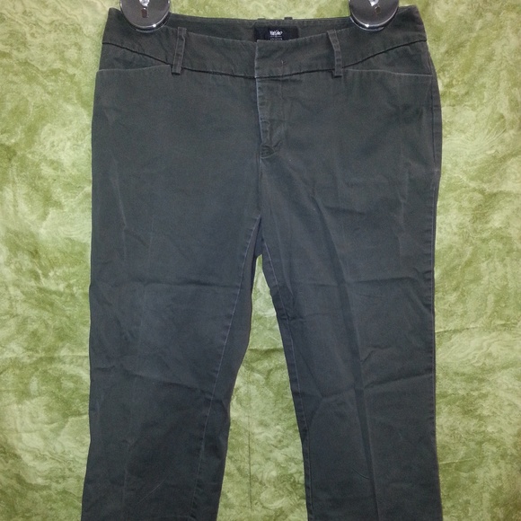 Mossimo size 8 dark military green Capri fit 3 - Picture 1 of 4